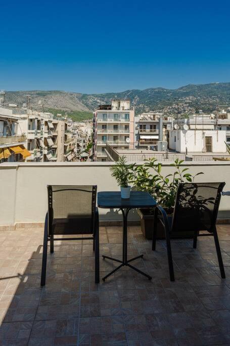 Ferienwohnung Cozy Seaside Penthouse With Sea & Mountain View. Volos Exterior foto